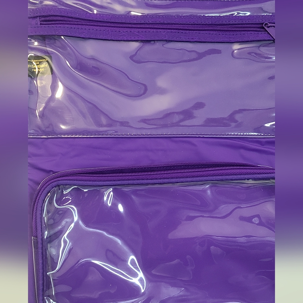 YSL Yves Saint Laurent opium purple makeup bag / clutch - Picture 8 of 8